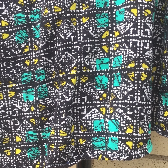 Bebop Black Blue Multicolor Fit & Flare T-back Dress - Picture 9 of 12